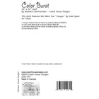 Color Burst Downloadable PDF Quilt Pattern