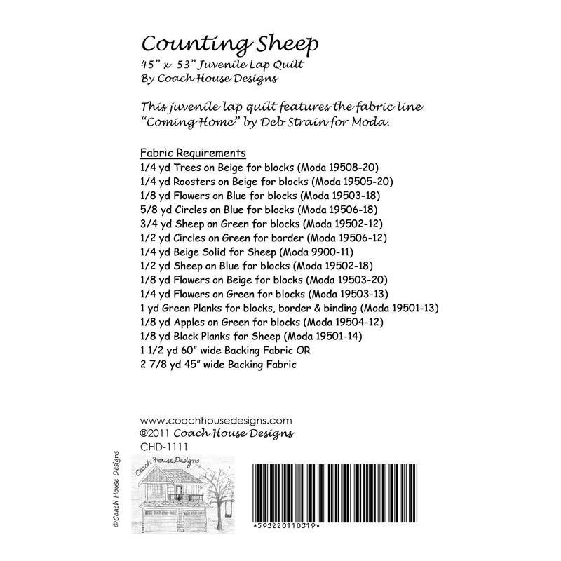 Counting Sheep Quilt Pattern