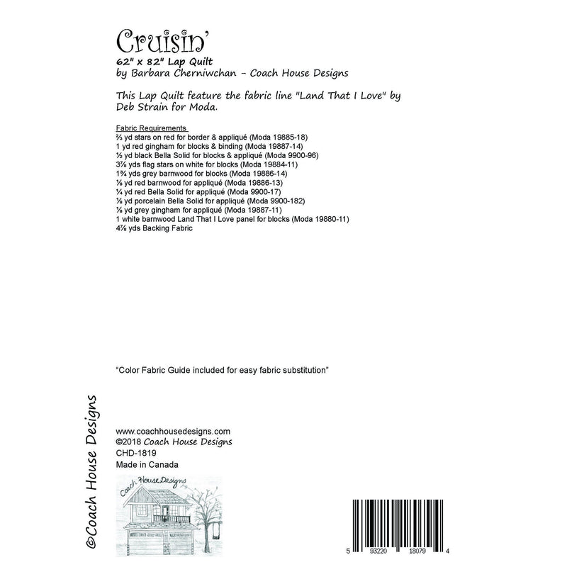 Cruisin’ Downloadable PDF Quilt Pattern