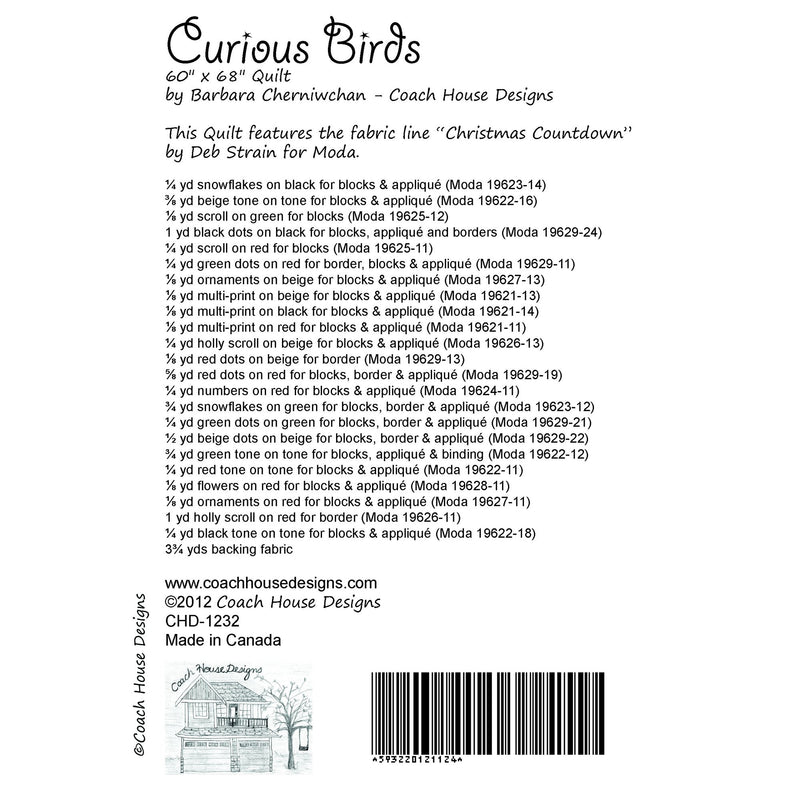 Curious Birds Digital Pattern