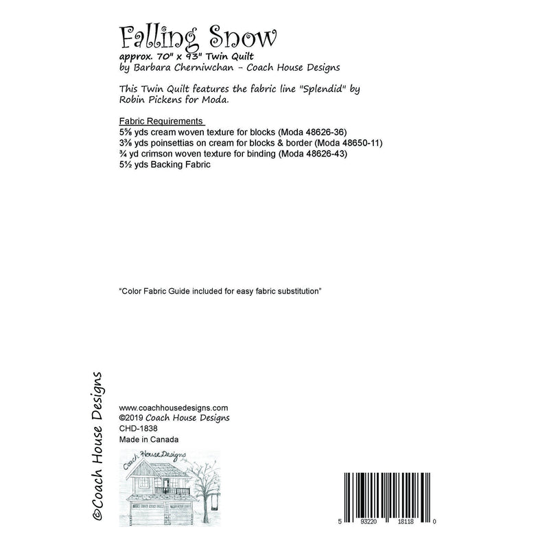 Falling Snow Downloadable PDF Quilt Pattern