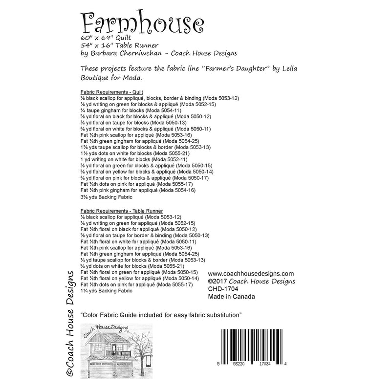 Farmhouse Downloadable PDF Quilt Pattern