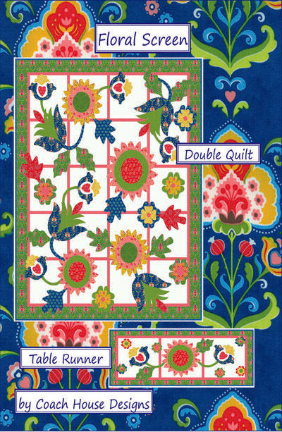 Floral Screen Downloadable PDF Quilt Pattern