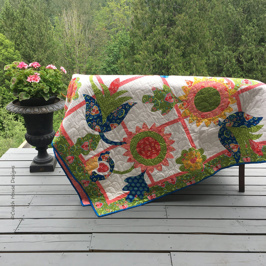 Floral Screen Downloadable PDF Quilt Pattern