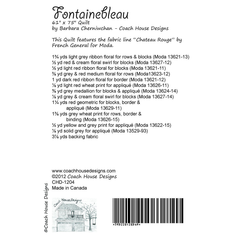 Fontainebleau Downloadable PDF Quilt Pattern