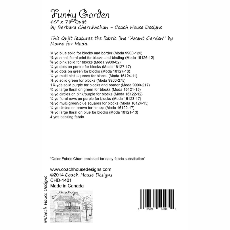 Funky Garden Downloadable PDF Quilt Pattern