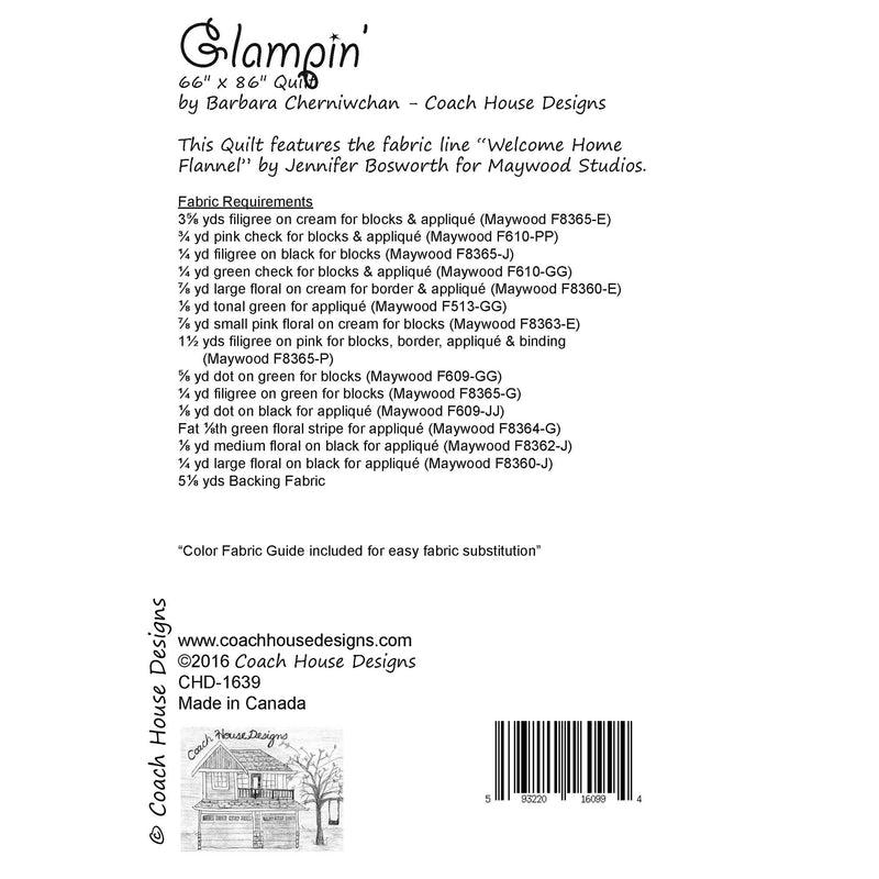Glampin’ Downloadable PDF Quilt Pattern