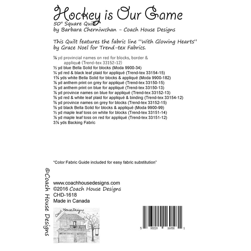 Hockey is our Game Digital Pattern