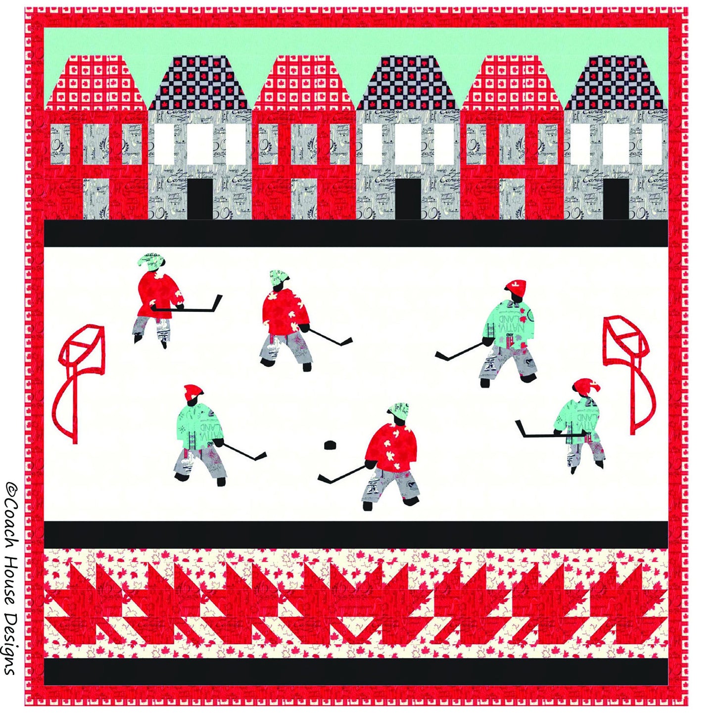 Hockey is our Game Downloadable PDF Quilt Pattern