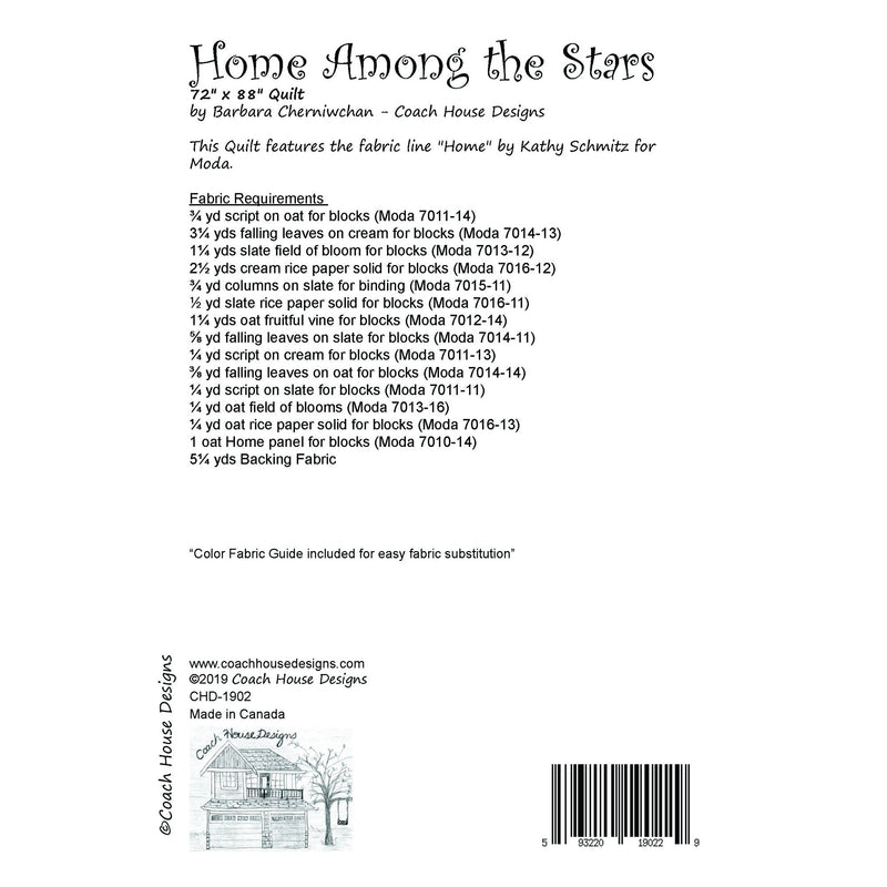 Home Among the Stars Downloadable PDF Quilt Pattern