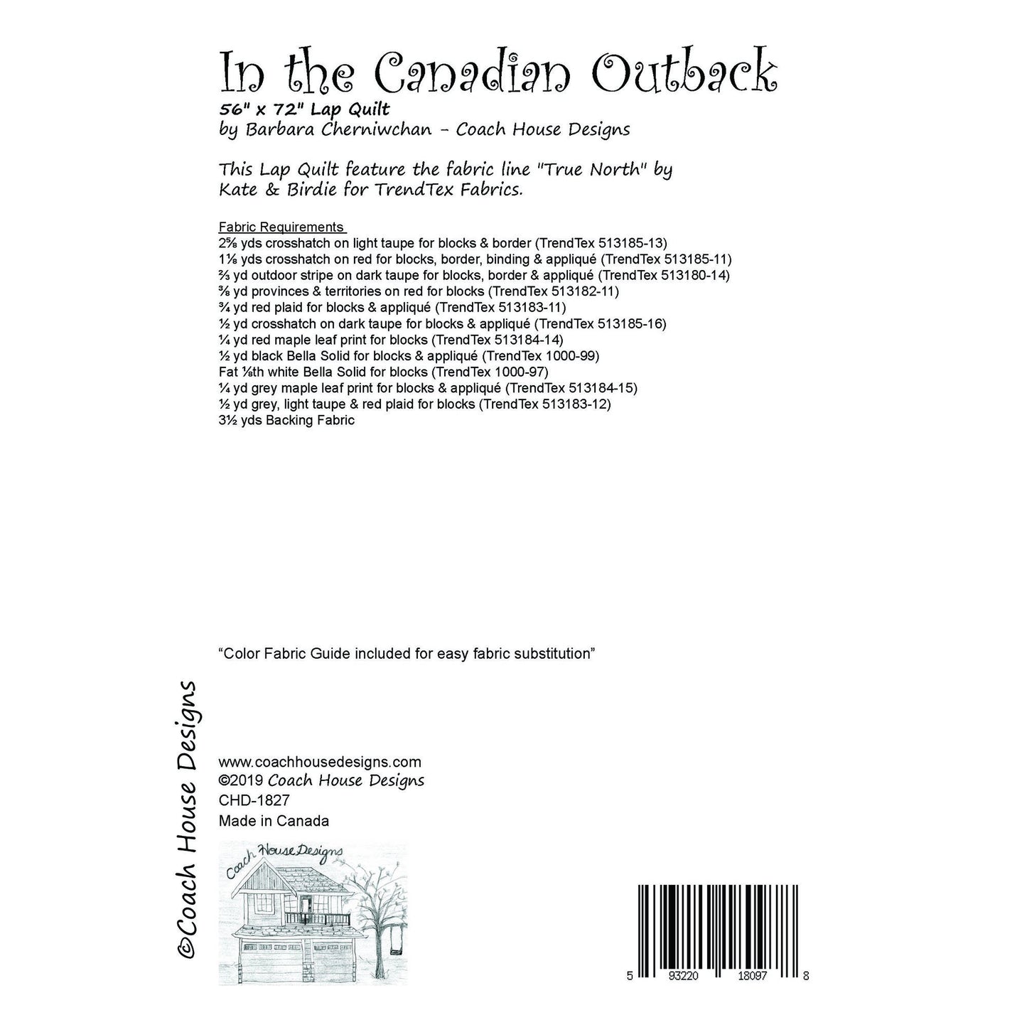 In the Canadian Outback Downloadable PDF Quilt Pattern
