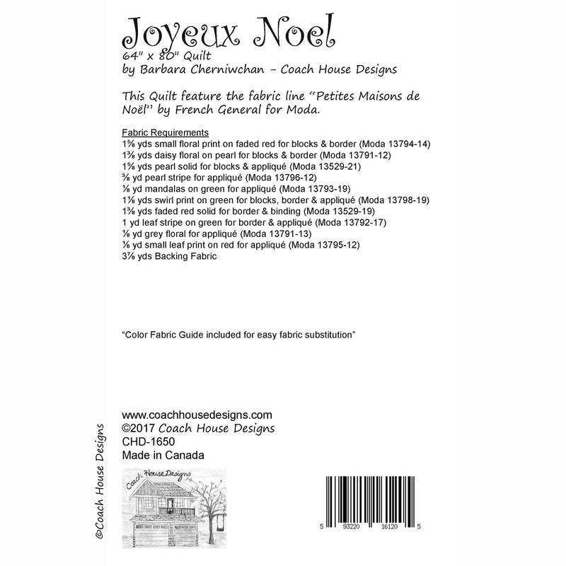 Joyeux Noel Downloadable PDF Quilt Pattern