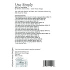 Live Simply Quilt Pattern