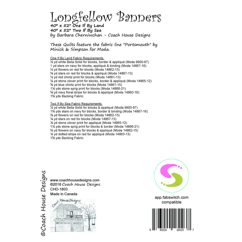Longfellow Banners Downloadable PDF Quilt Pattern
