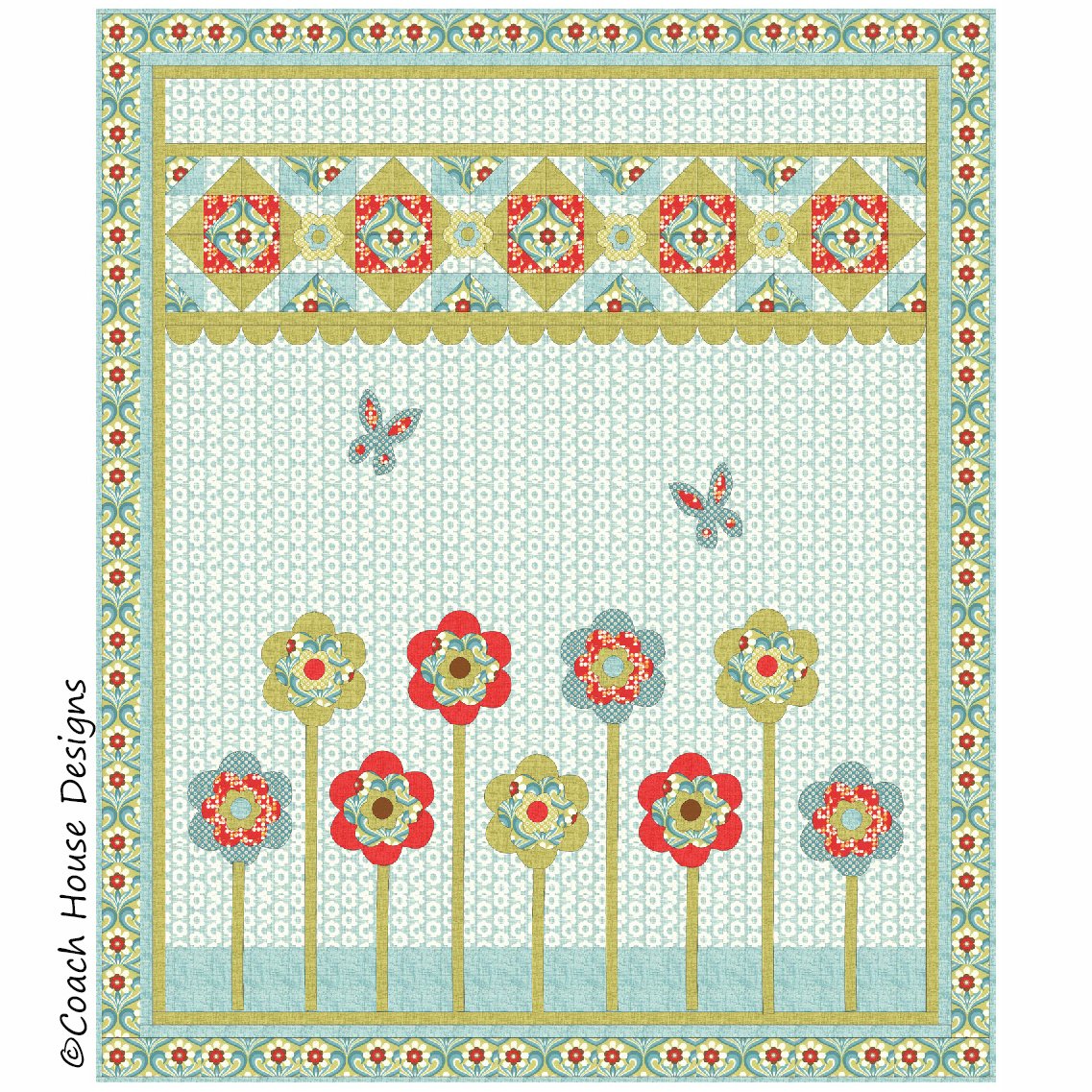 Maids in a Row Downloadable PDF Quilt Pattern