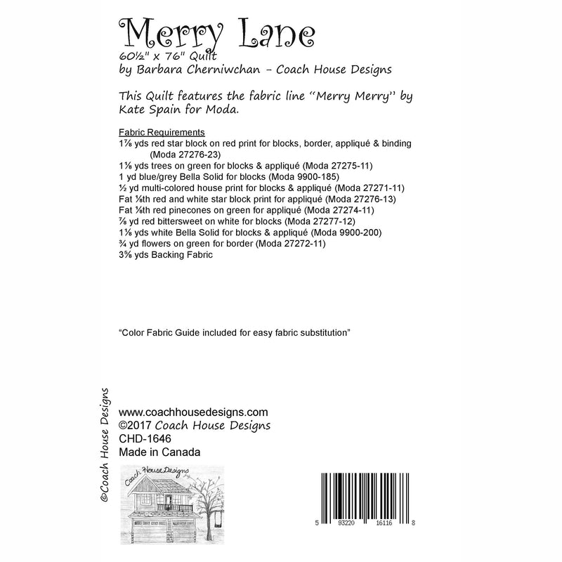 Merry Lane Digital Pattern