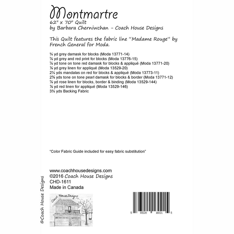 Montmartre Downloadable PDF Quilt Pattern