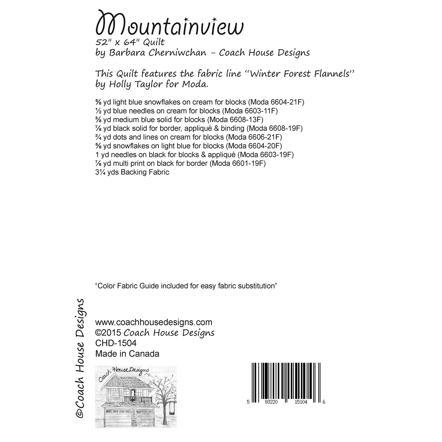 Mountainview Downloadable PDF Quilt Pattern