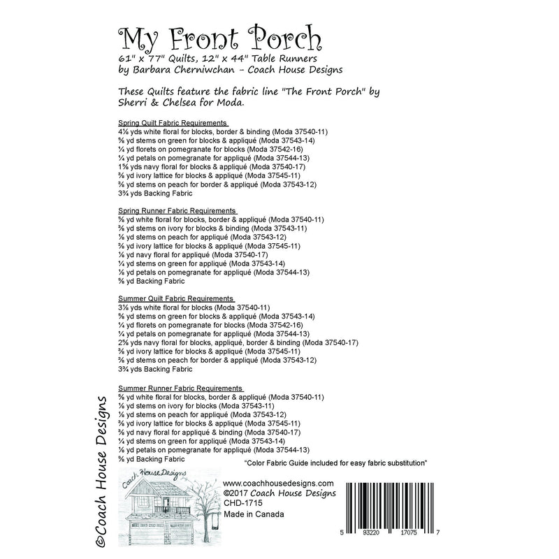 My Front Porch Downloadable PDF Quilt Pattern