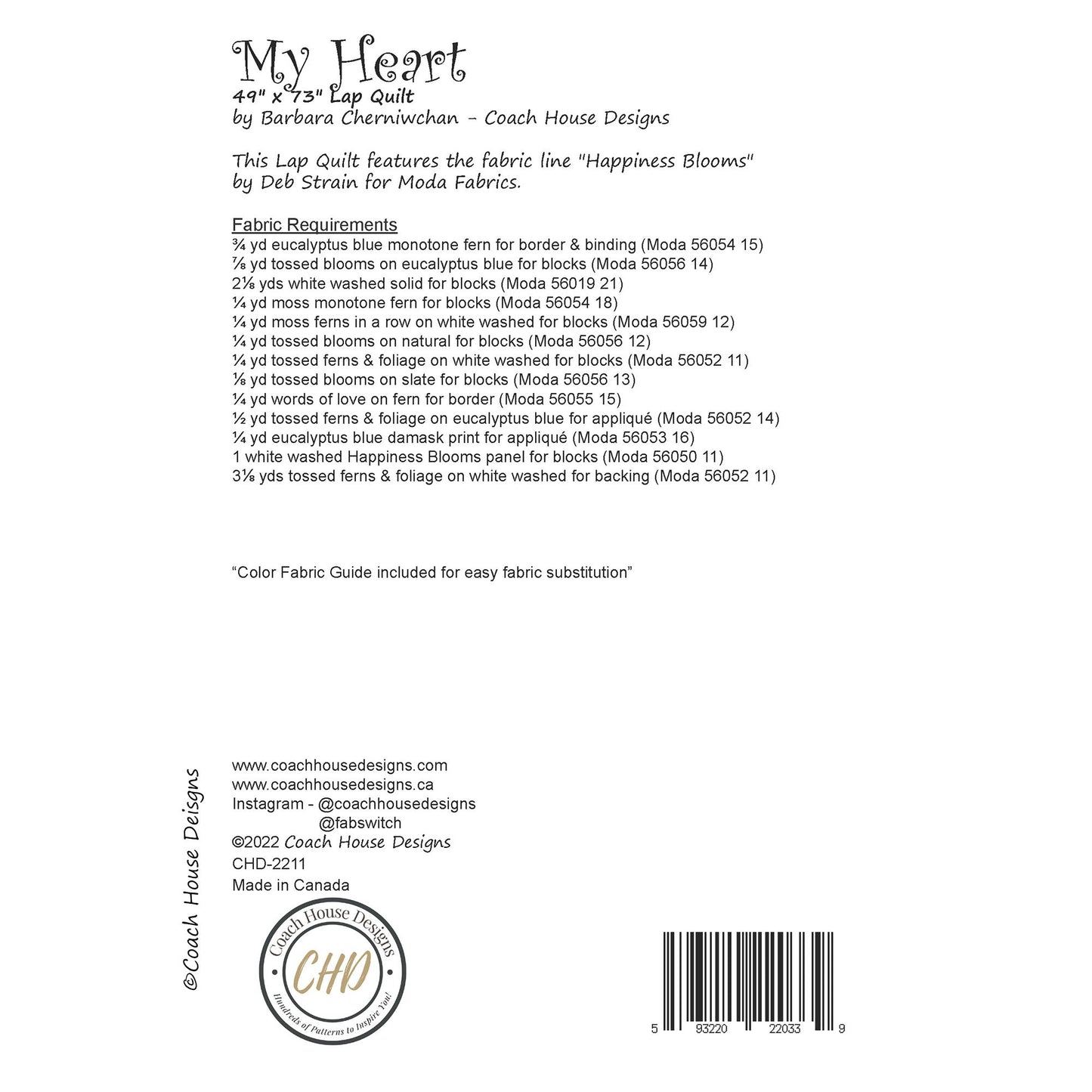 My Heart Downloadable PDF Quilt Pattern