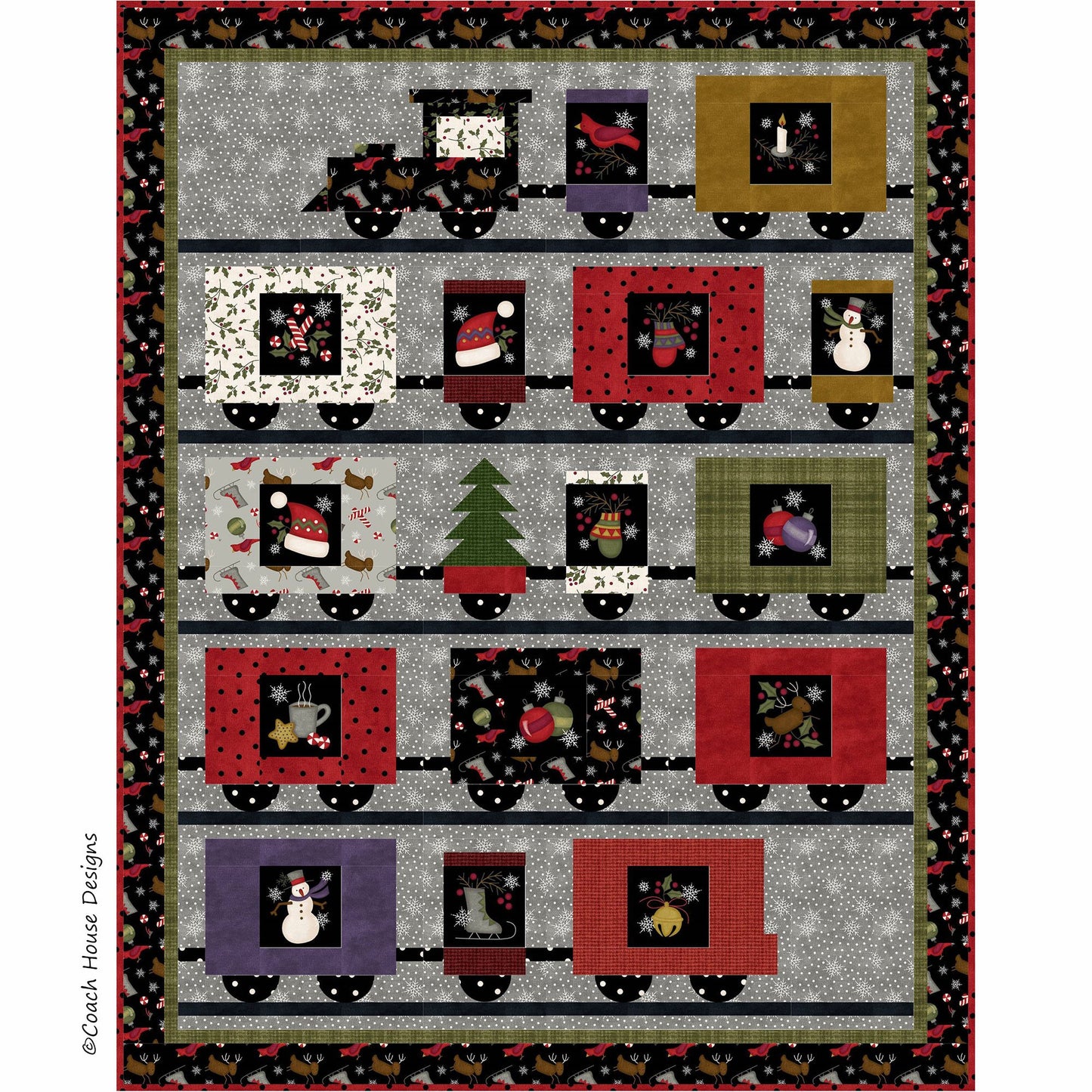 Next Stop....North Pole Downloadable PDF Quilt Pattern
