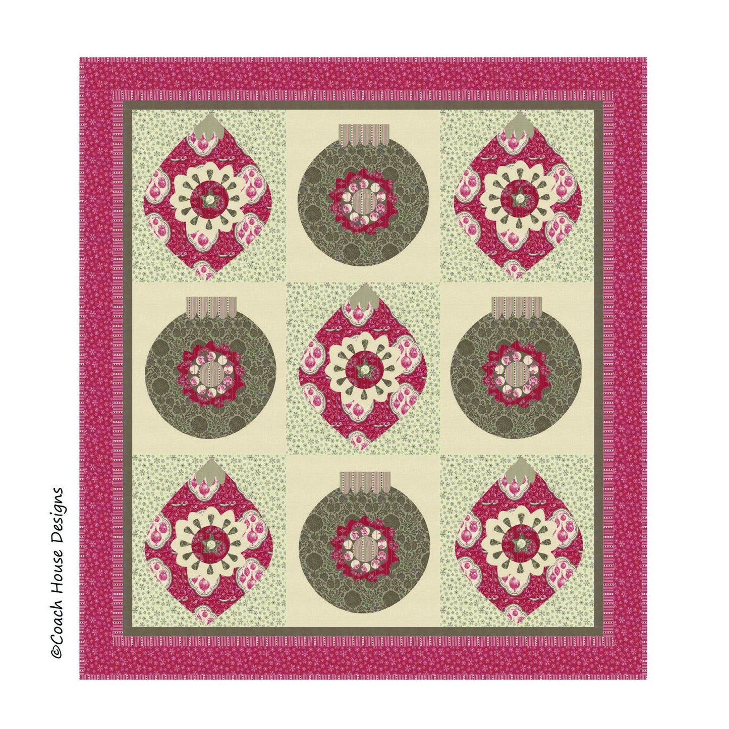 Ornaments Downloadable PDF Quilt Pattern