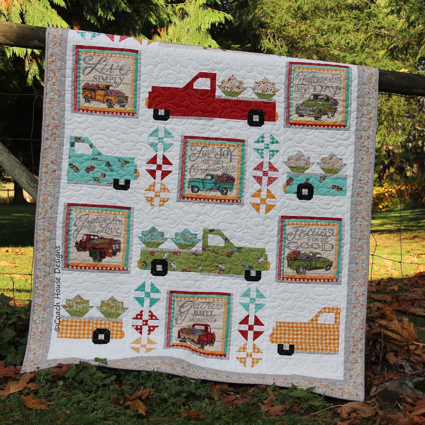 Pick Me Up Some Flowers Downloadable PDF Quilt Pattern