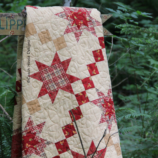 Plaid Stars Downloadable PDF Quilt Pattern