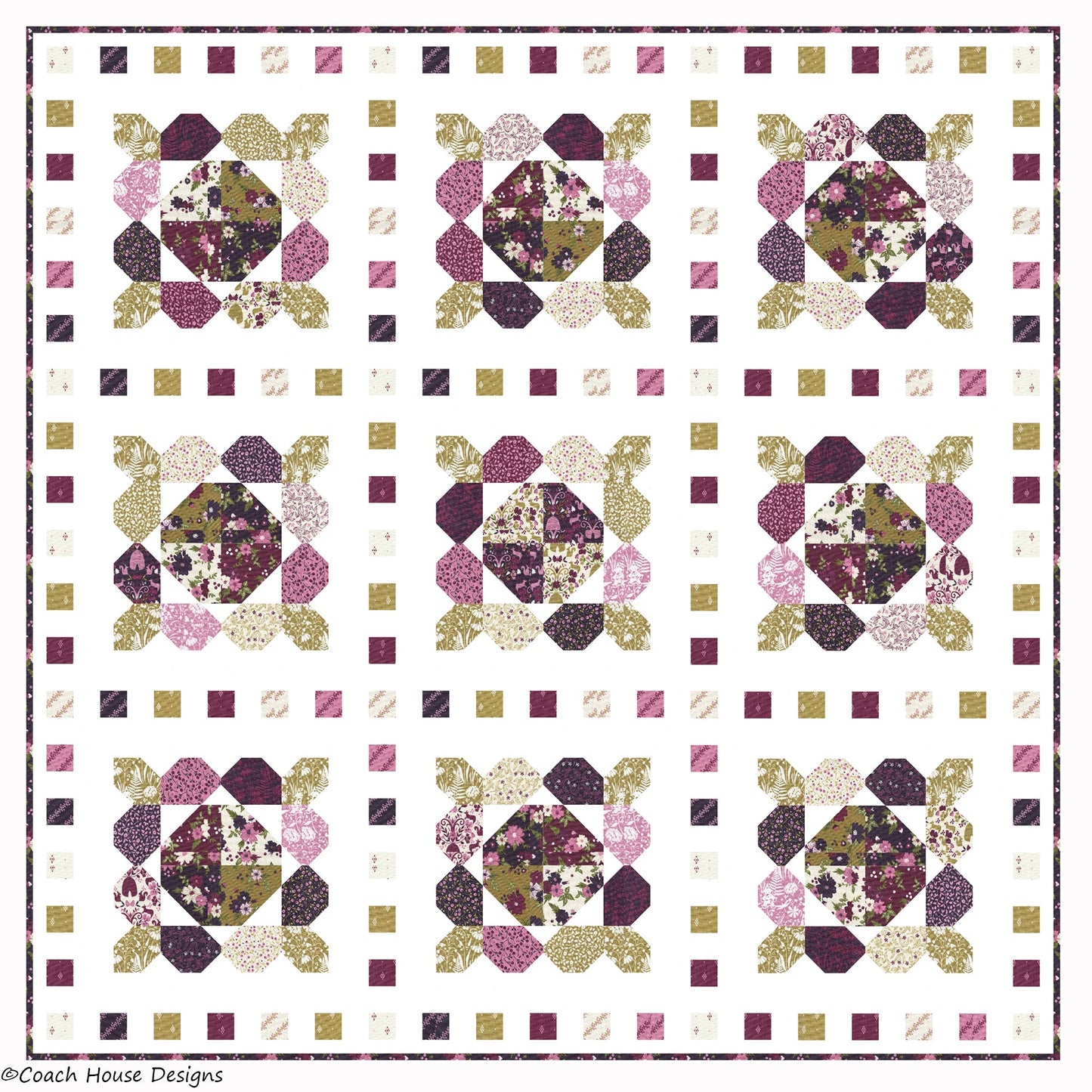 Pocketful of Posies Downloadable PDF Quilt Pattern