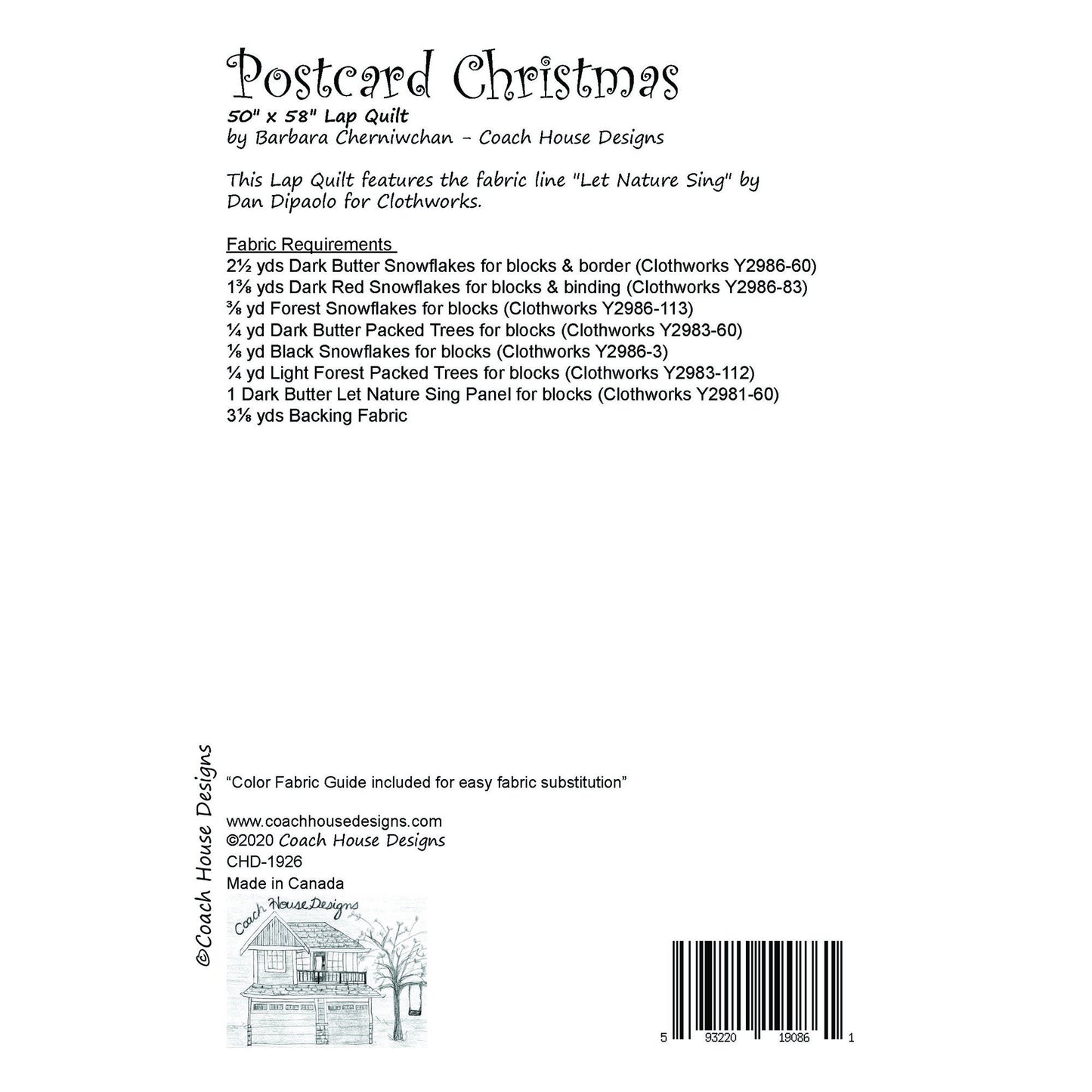 Postcard Christmas Quilt Pattern