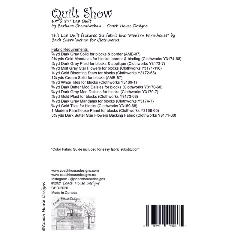 Quilt Show Downloadable PDF Quilt Pattern