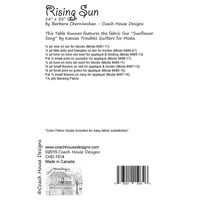 Rising Sun Downloadable PDF Quilt Pattern