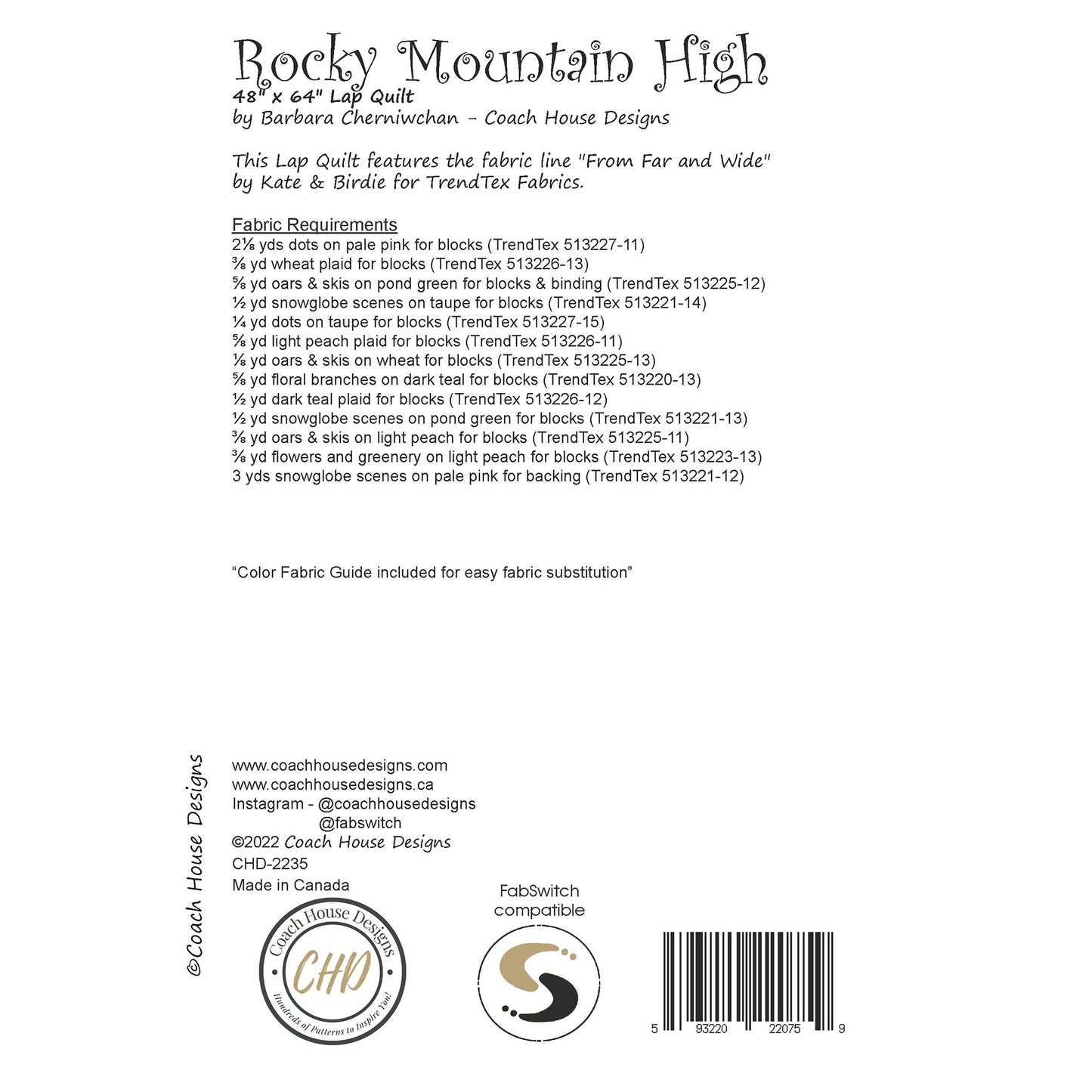 Rocky Mountain High Downloadable PDF Quilt Pattern