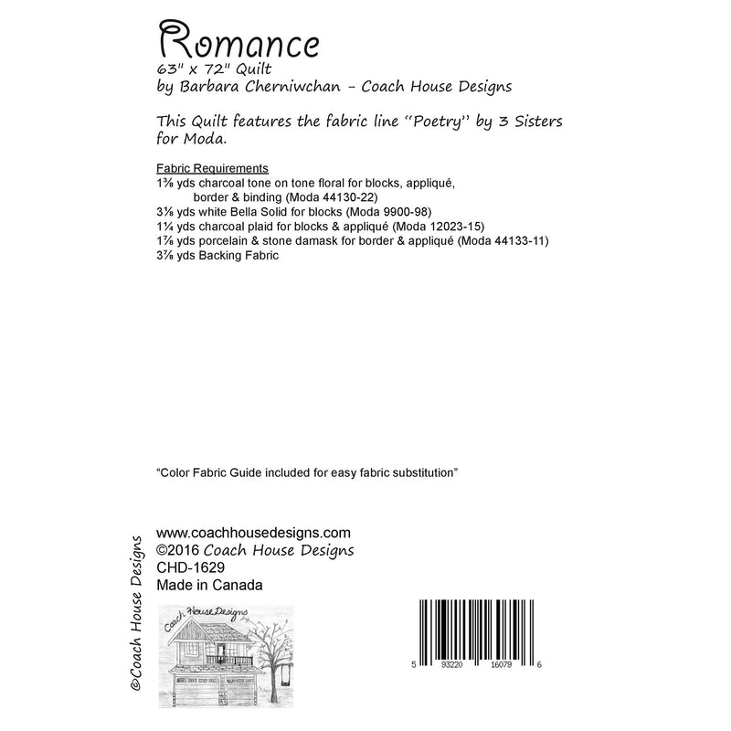 Romance Downloadable PDF Quilt Pattern