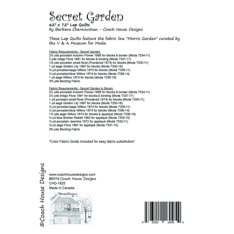 Secret Garden Downloadable PDF Quilt Pattern
