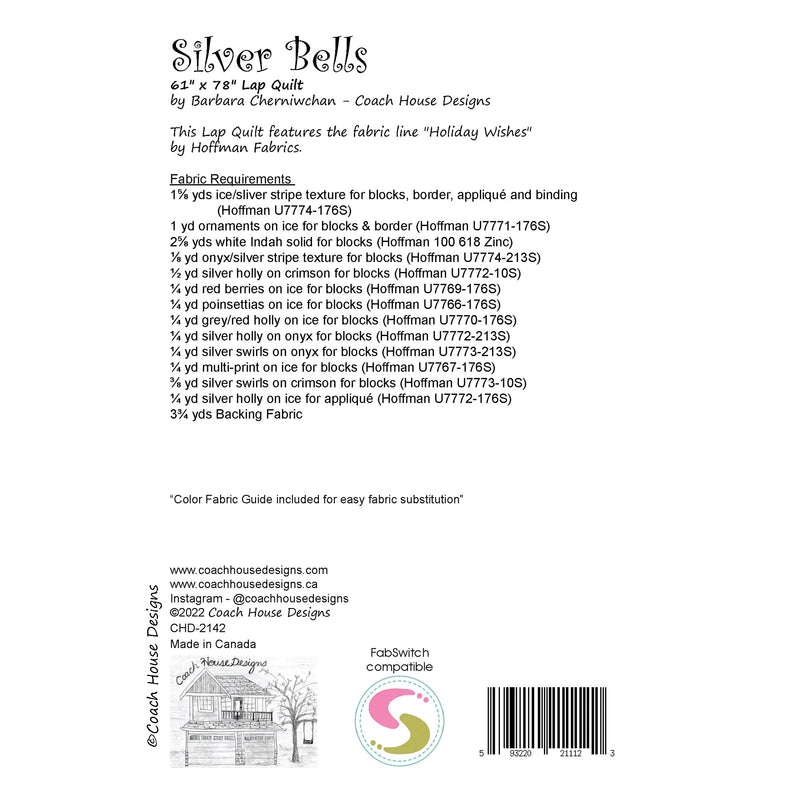 Silver Bells Downloadable PDF Quilt Pattern