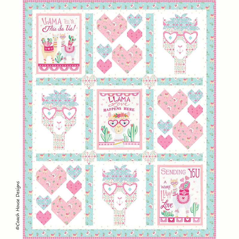 Some Llama Loves You Downloadable PDF Quilt Pattern