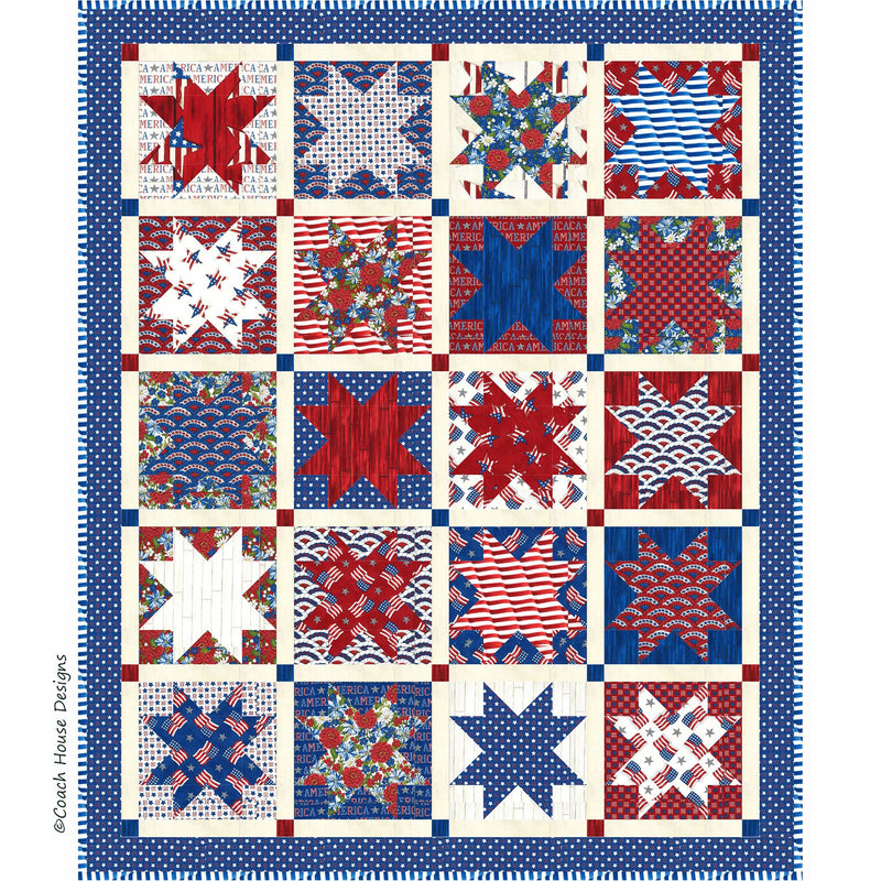 Star Spangled Downloadable PDF Quilt Pattern
