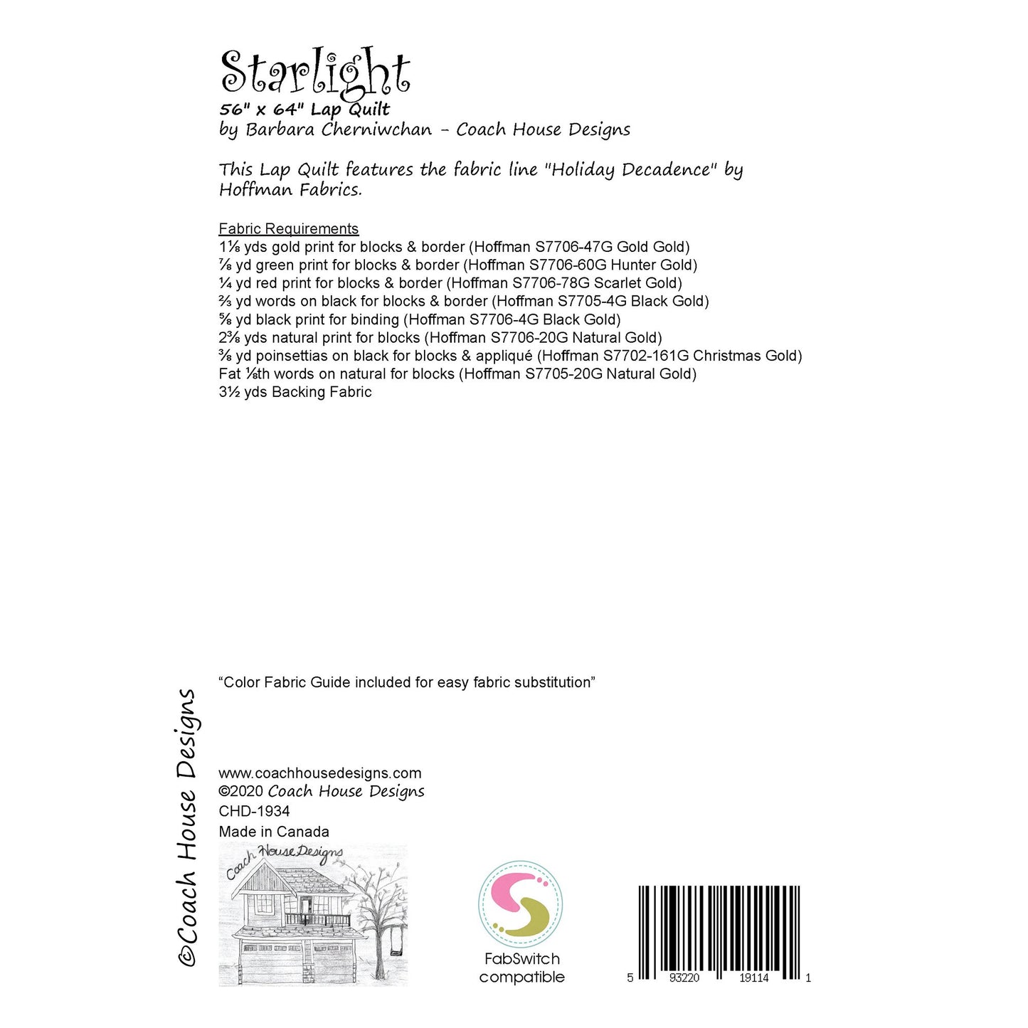 Starlight Quilt Pattern