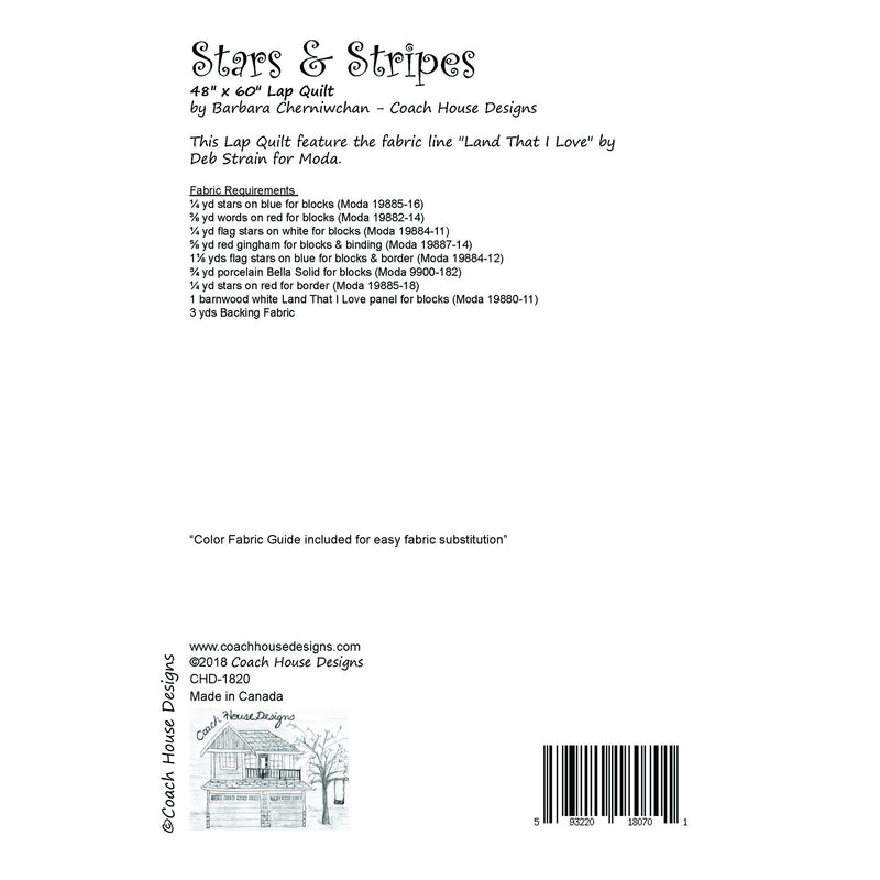 Stars & Stripes Downloadable PDF Quilt Pattern