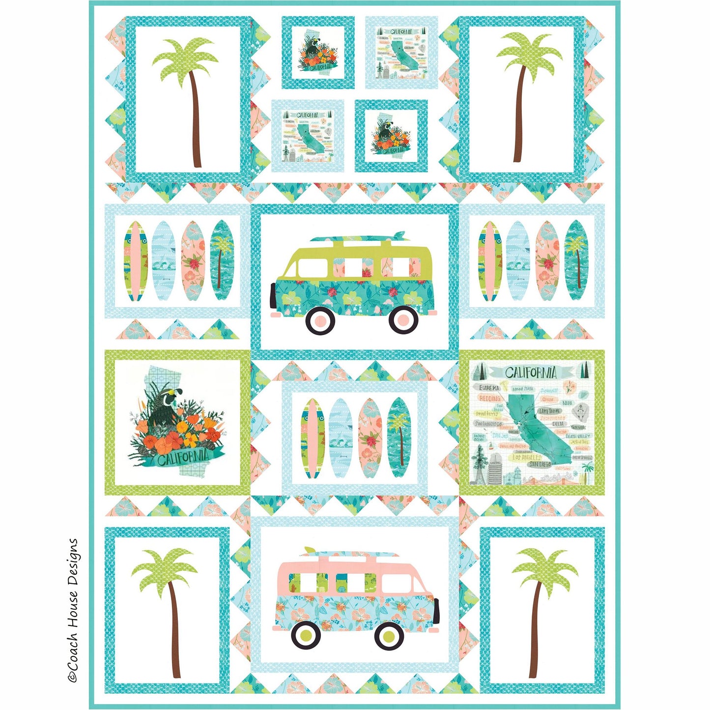 Surf’s Up Downloadable PDF Quilt Pattern