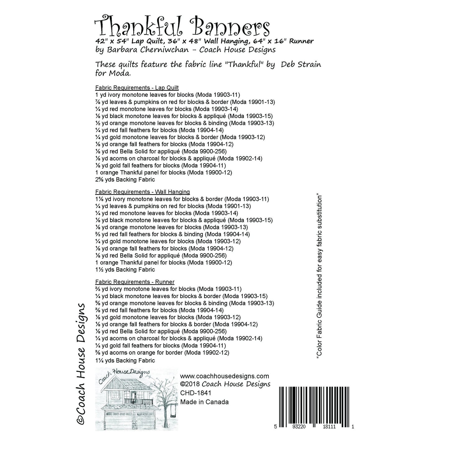 Thankful Banners Downloadable PDF Quilt Pattern