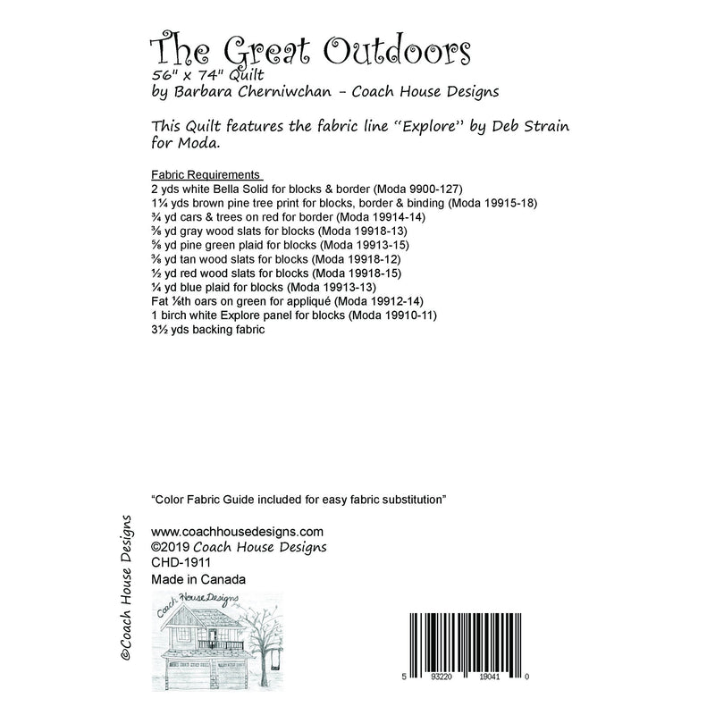 The Great Outdoors Quilt Pattern