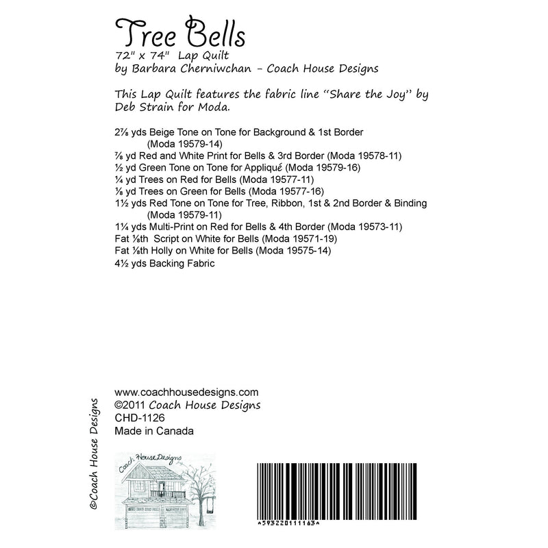 Tree Bells Quilt Pattern