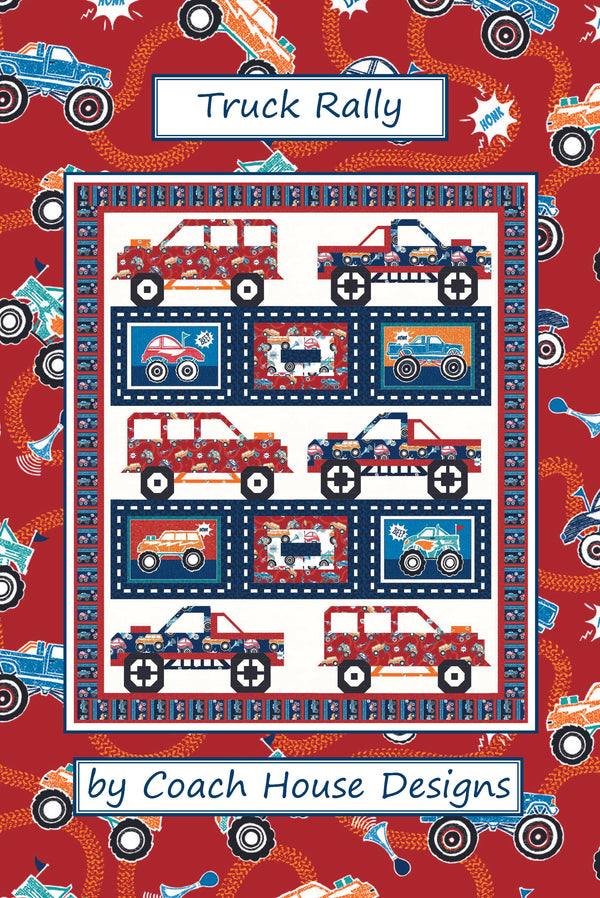 Truck Rally Downloadable PDF Quilt Pattern