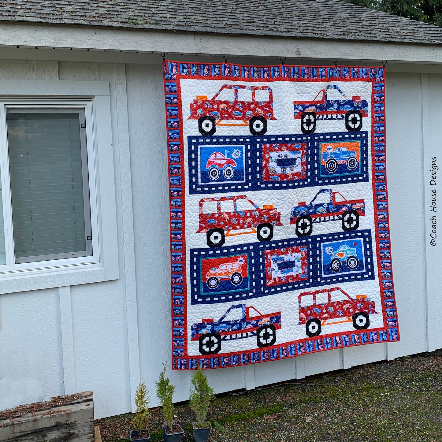 Truck Rally Downloadable PDF Quilt Pattern