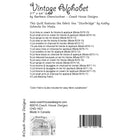Vintage Alphabet Downloadable PDF Quilt Pattern